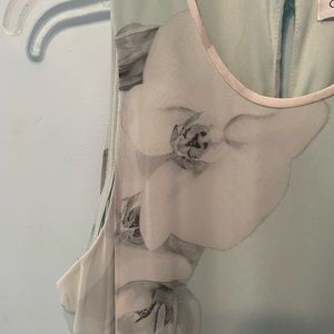 CALVIN KLEIN Mint Green Floral Dress